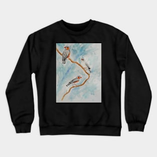 Zebra Finches - beautiful birds Crewneck Sweatshirt